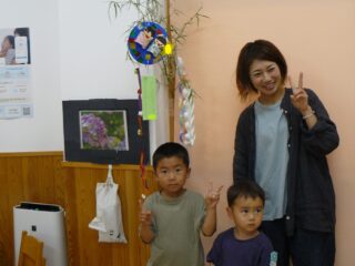 支援センター虹🌈七夕製作🔴親子教室サンサン2歳児コース🔴