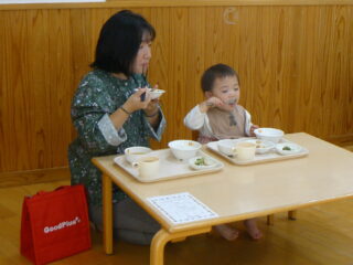 支援センター虹🌈　ウキウキ「給食試食会」🍚🍴