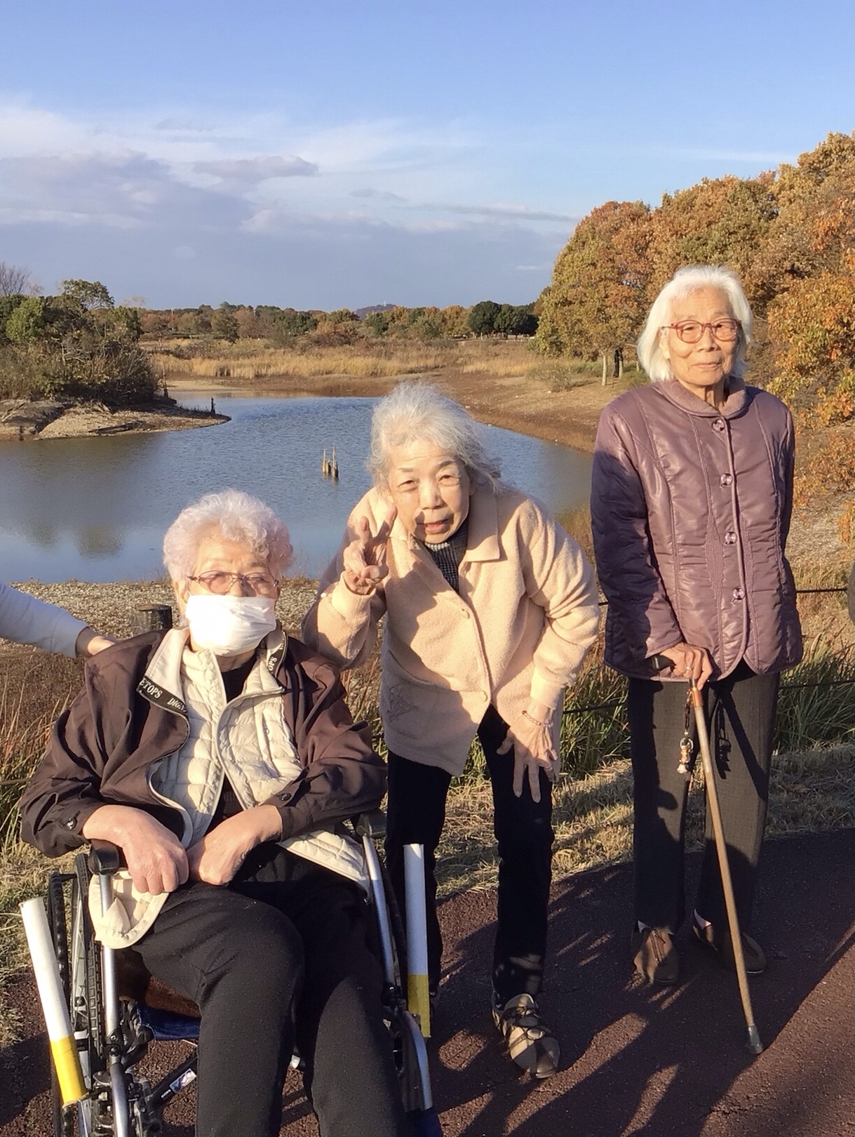 コウノトリを見に加古大池へ