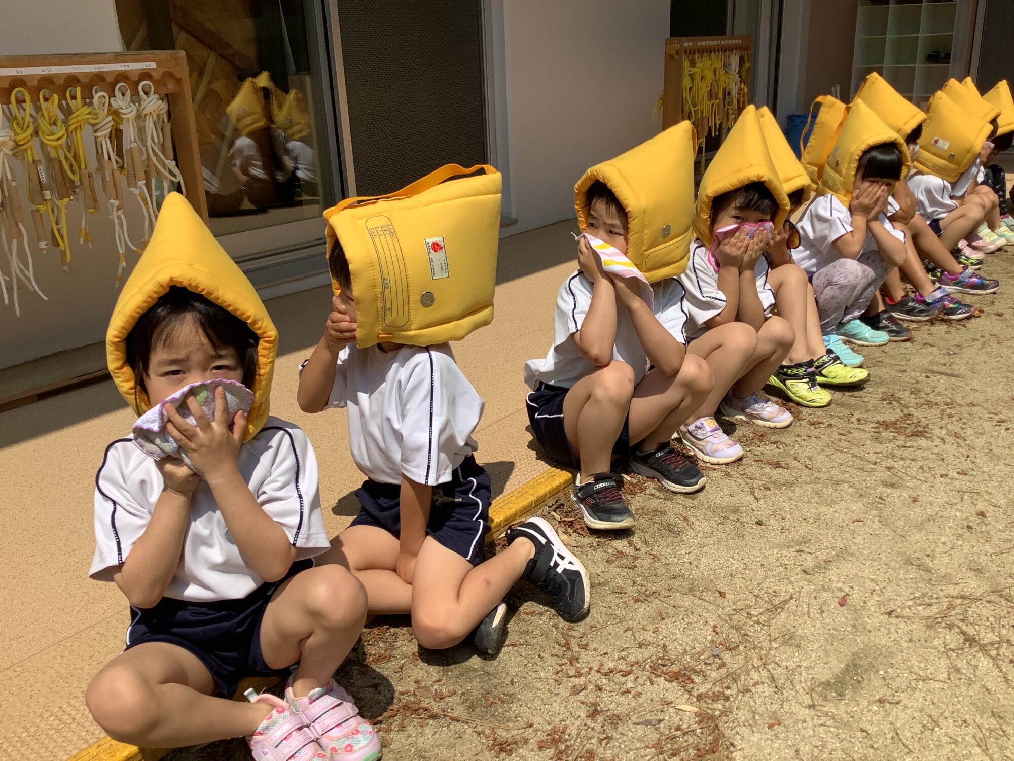 避難訓練をしました！