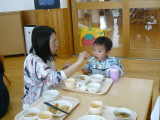 支援センター虹🌈 🍚ウキウキ「給食試食会」🍚
