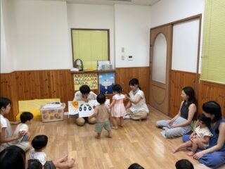 7月8日 園庭開放ECC英語遊び