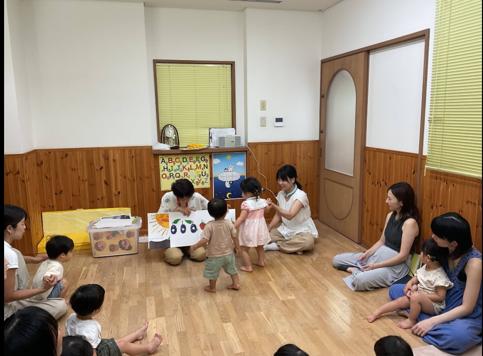 7月8日　園庭開放ECC英語遊び