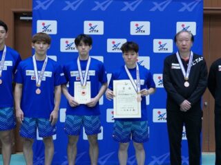 全日本実業団卓球選手権大会にて3位！銅メダルを獲得しました