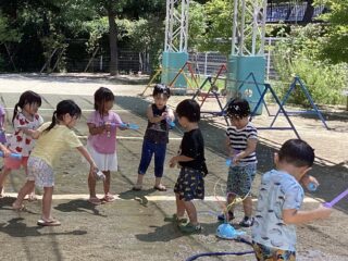 なでしこ組 水遊びをしたよ！