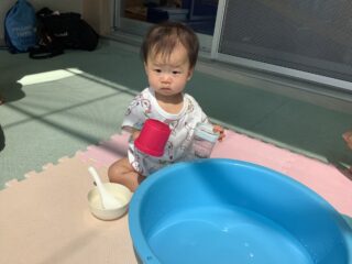 水遊びをしたよ（いせ虹ひろば）
