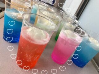 かき氷シロップでアイスフロート🍨♪