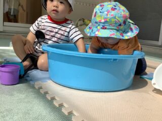 水遊びをしました!(いせ虹ひろば)