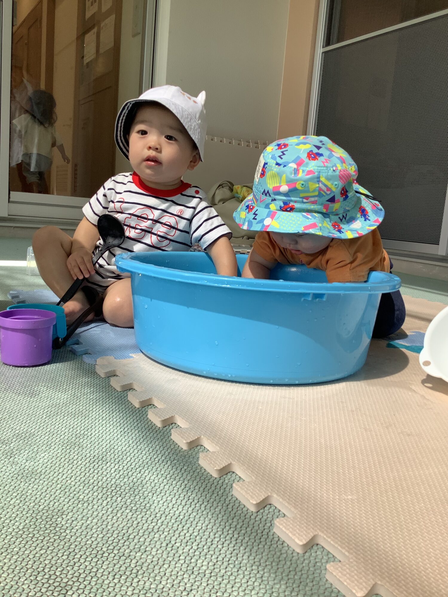 水遊びをしました！（いせ虹ひろば）