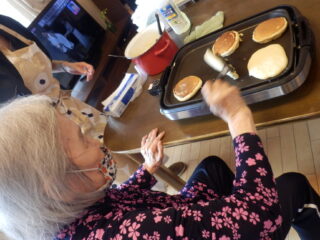 みんなでパンケーキ作り～5Ｆ橘ユニット～