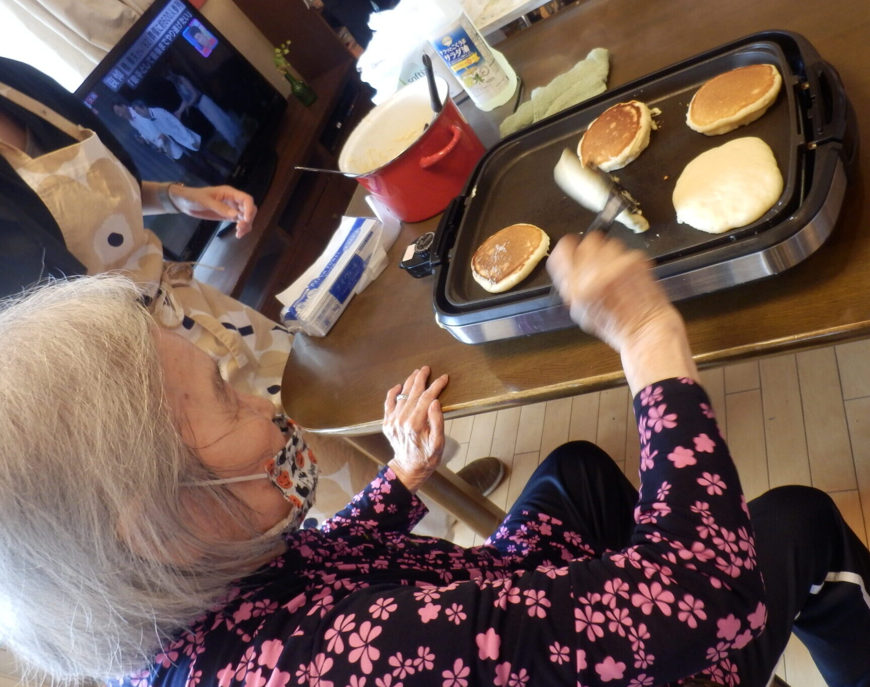 みんなでパンケーキ作り～5Ｆ橘ユニット～